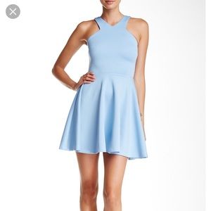 Aqua Fit and Flare Dress